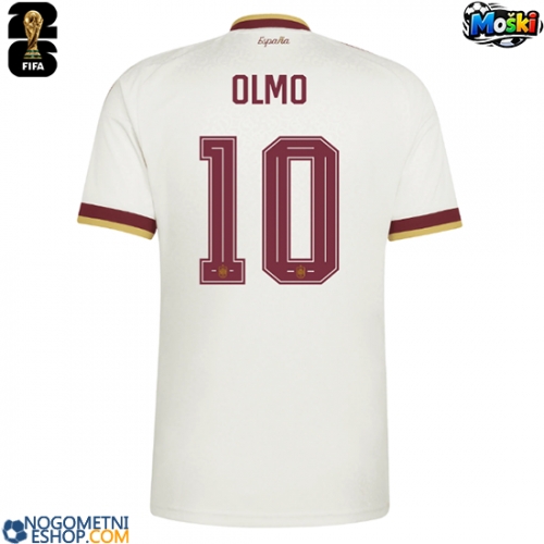 Moški Nogometni dresi Španija Dani Olmo #10 Gostujoči SP 2026 Kratek Rokav